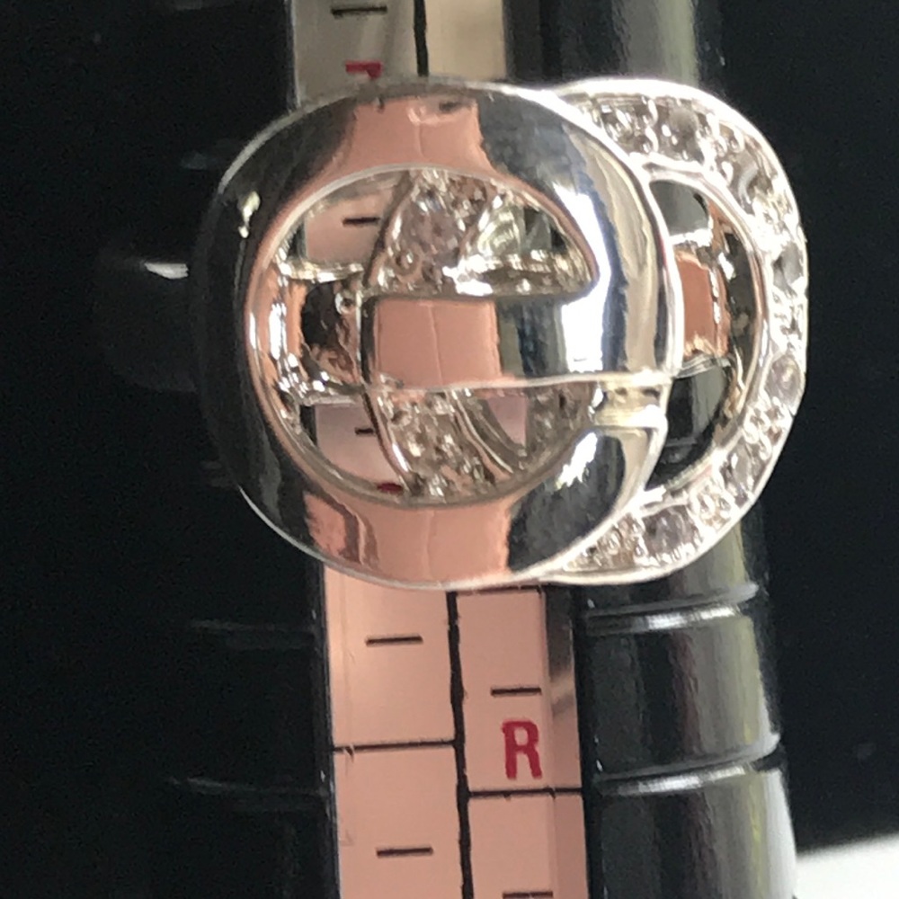Stamped 925 Silver Ring”E”